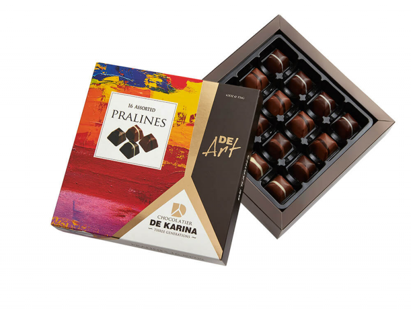 דה קרינה 16 פרלינים בעבודת יד ASSORTED